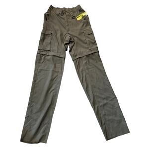 NWT Boy Scouts of America Uniform Cargo Pants Mens XS Green Convertible Zip-Off